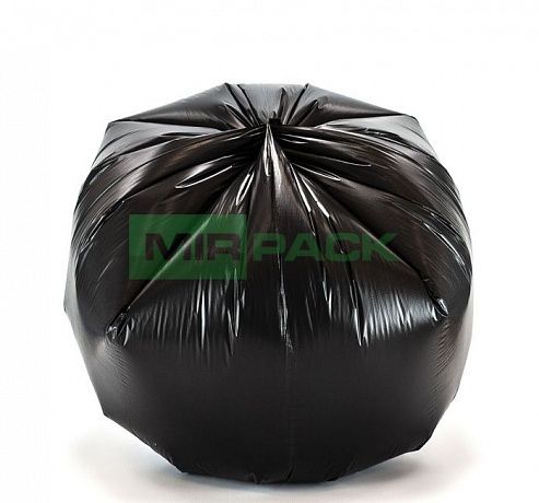 Мешки для мусора 60 л, 20 мкм, в рулоне 30 штук, ПСД, черные, 60х70 см, особопрочные - Вид 3